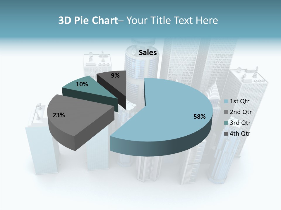 Growth Architecture City PowerPoint Template
