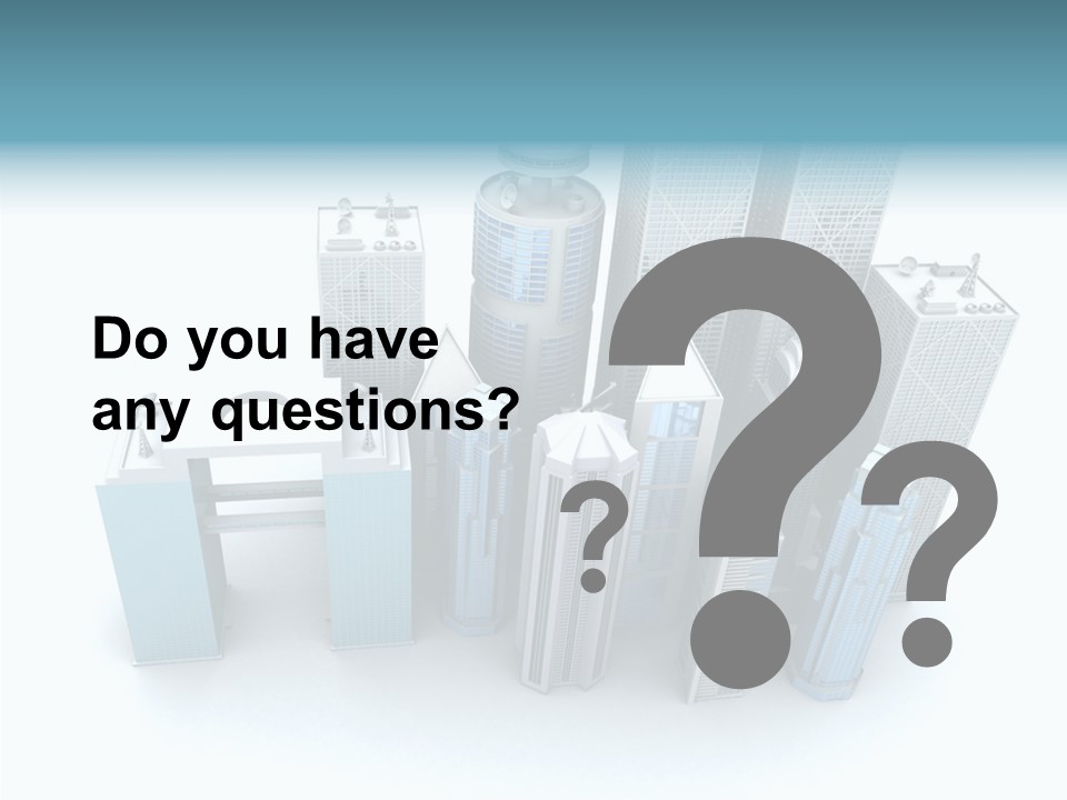 Growth Architecture City PowerPoint Template