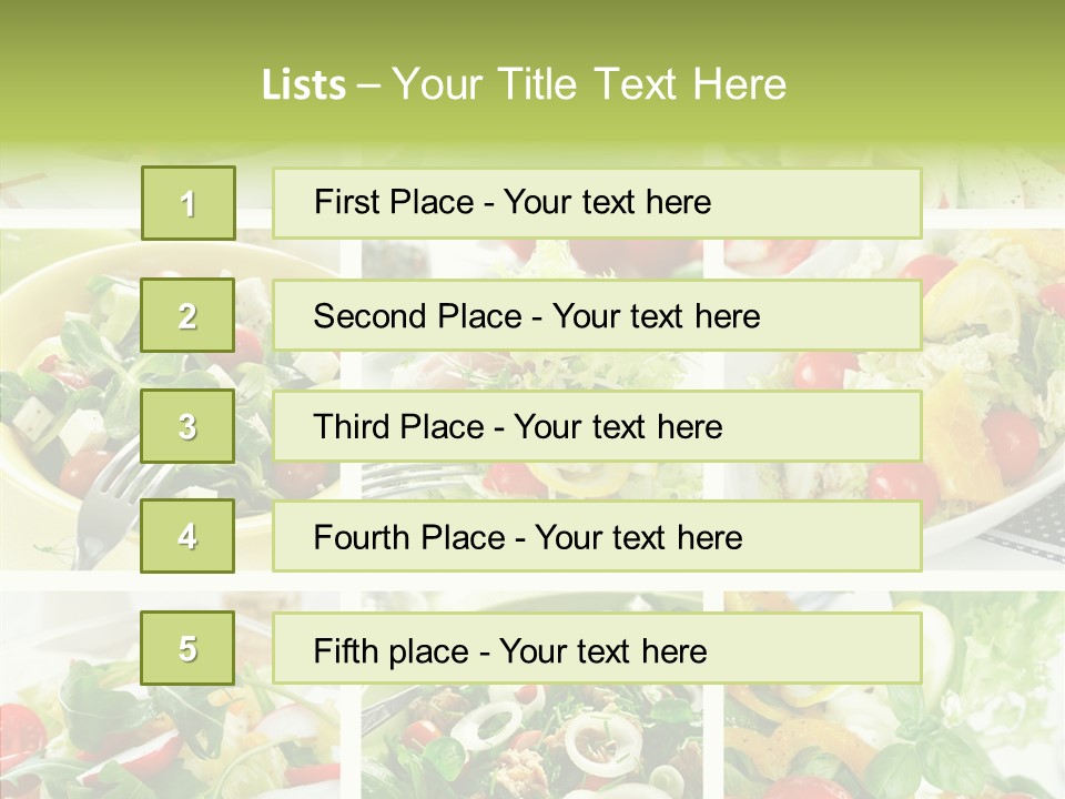 Appetizer Food Tasty PowerPoint Template