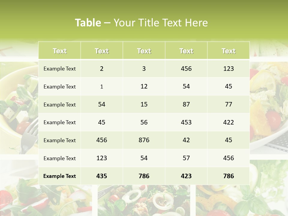 Appetizer Food Tasty PowerPoint Template