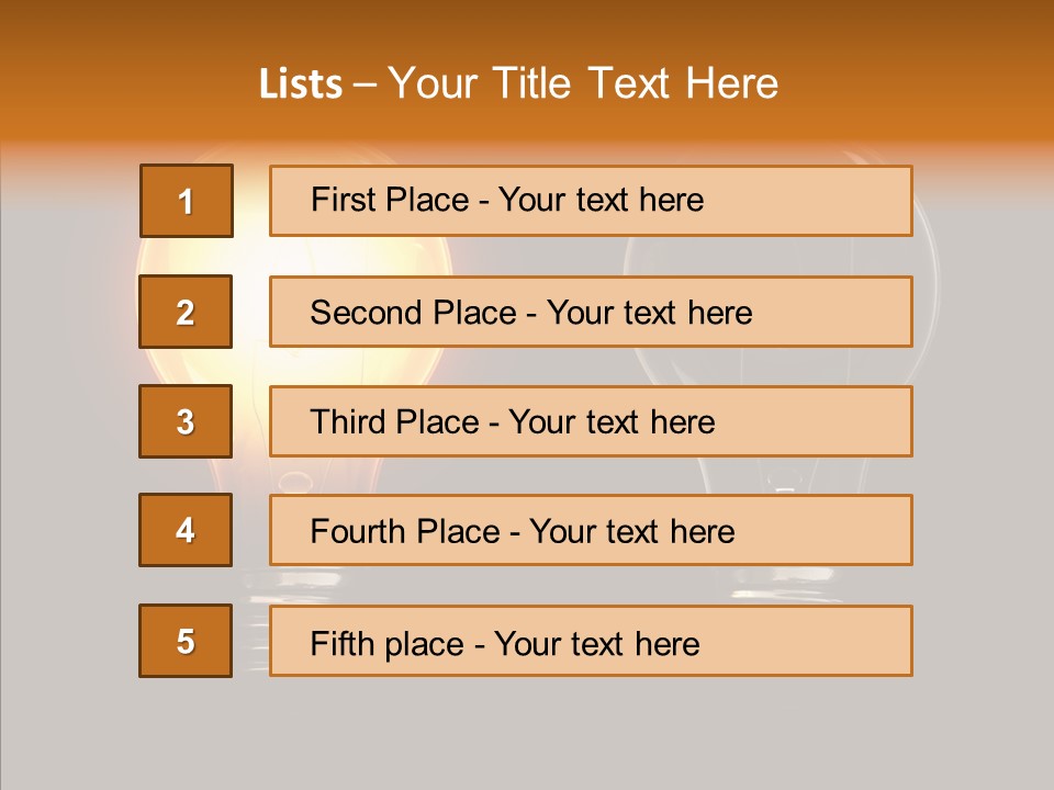 Electricity Reflection Illustration PowerPoint Template