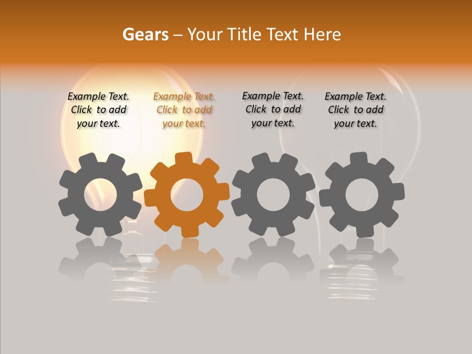 Electricity Reflection Illustration PowerPoint Template