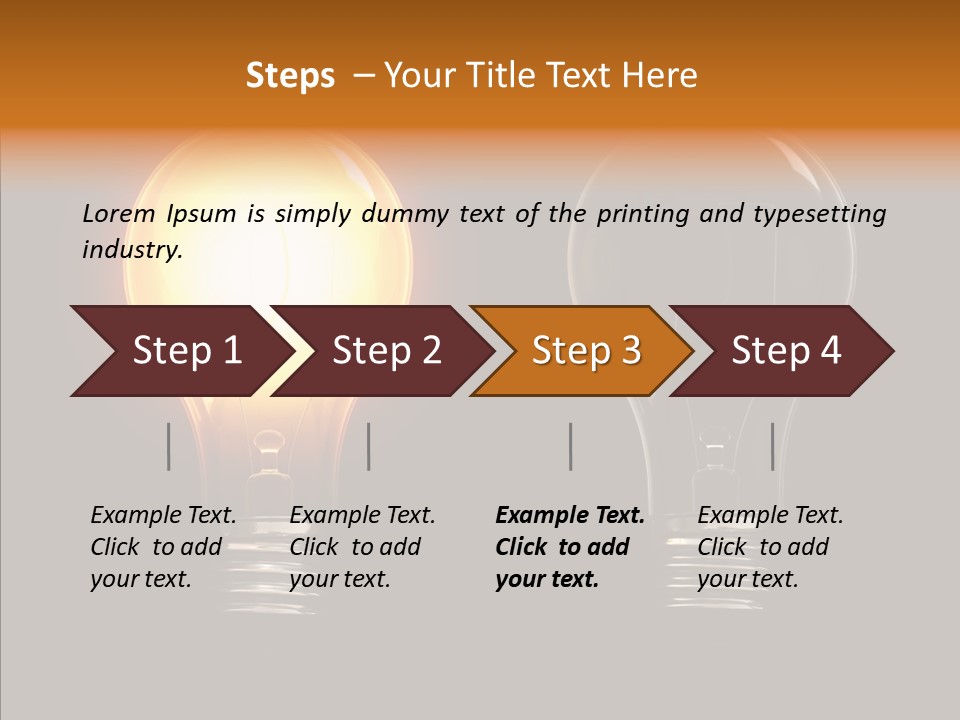 Electricity Reflection Illustration PowerPoint Template