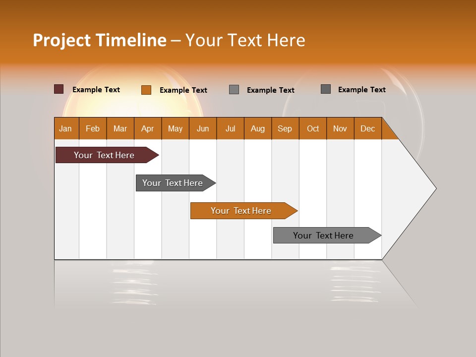 Electricity Reflection Illustration PowerPoint Template