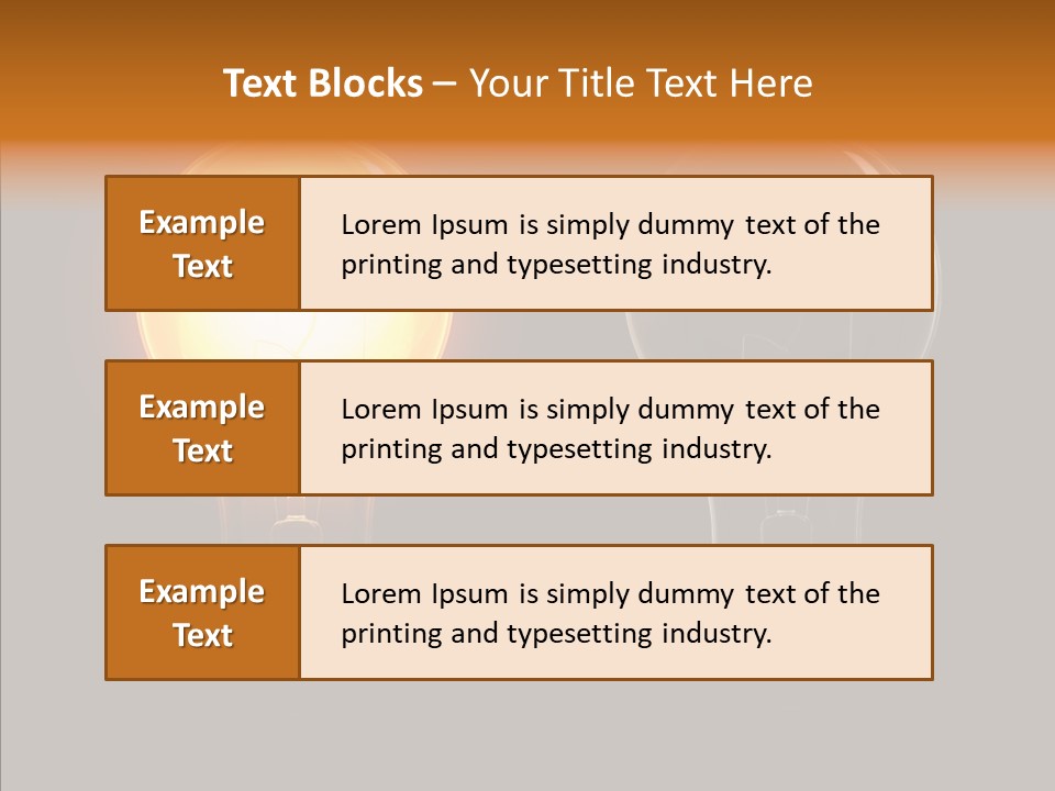 Electricity Reflection Illustration PowerPoint Template
