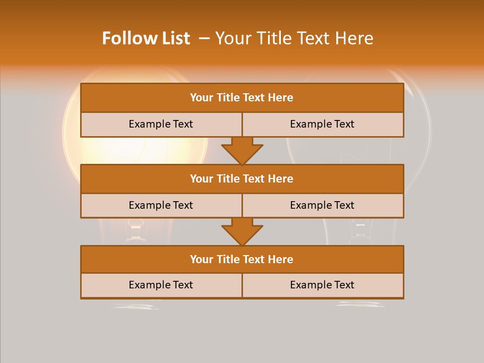 Electricity Reflection Illustration PowerPoint Template