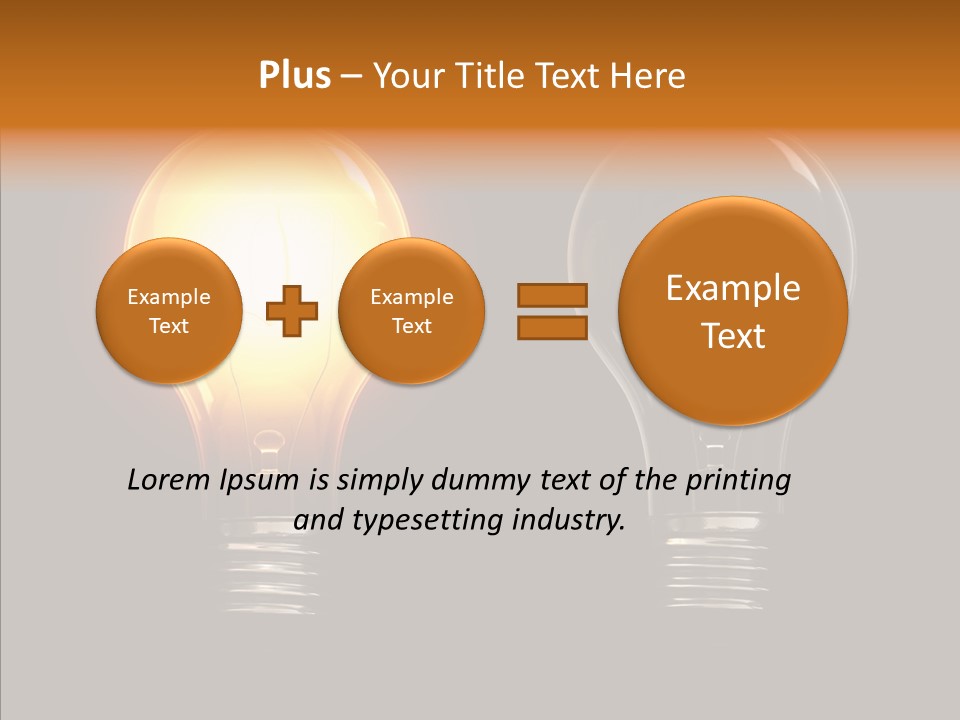Electricity Reflection Illustration PowerPoint Template