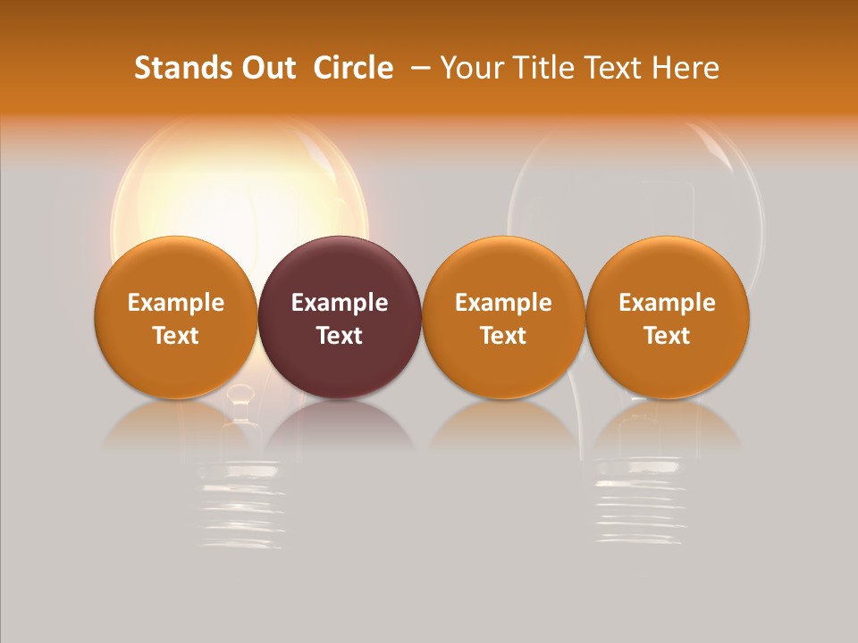 Electricity Reflection Illustration PowerPoint Template