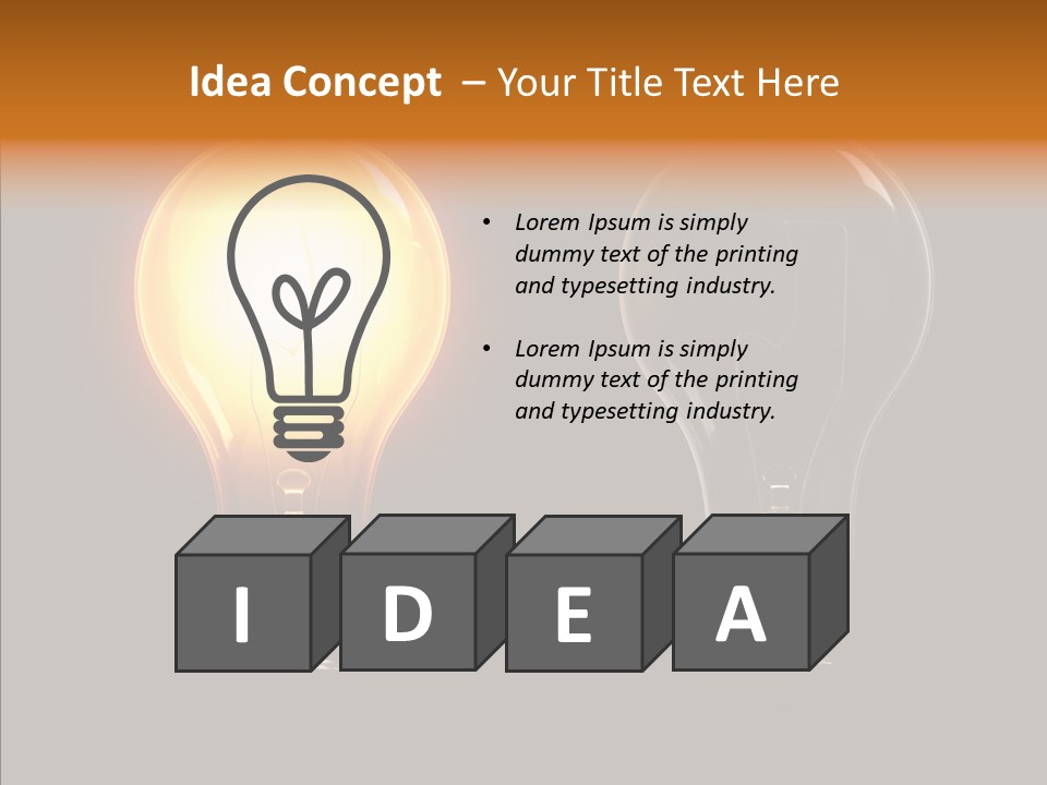 Electricity Reflection Illustration PowerPoint Template