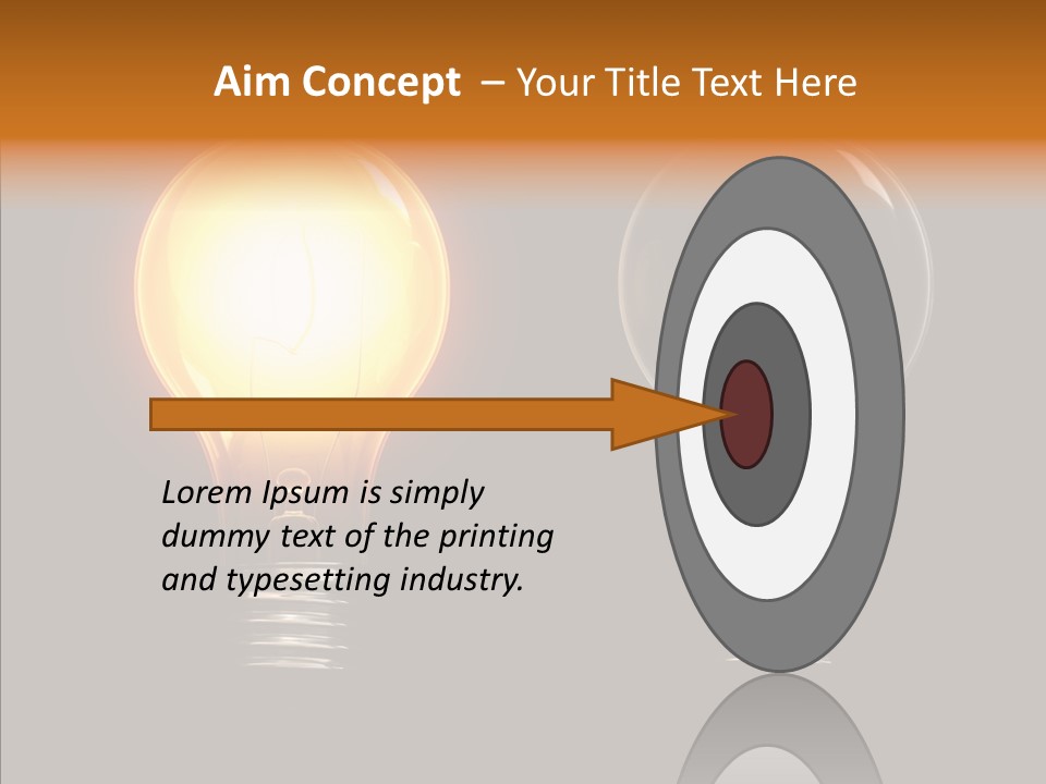 Electricity Reflection Illustration PowerPoint Template