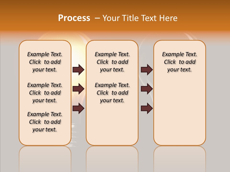 Electricity Reflection Illustration PowerPoint Template