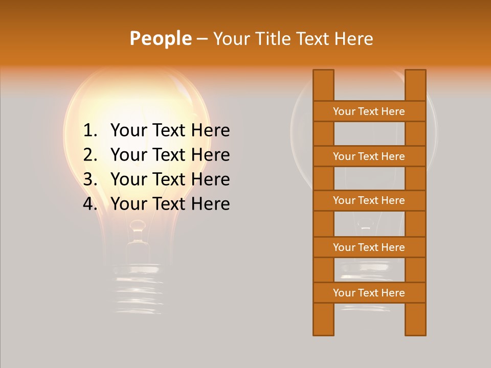 Electricity Reflection Illustration PowerPoint Template