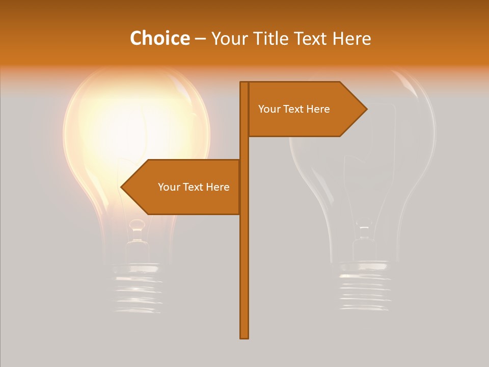 Electricity Reflection Illustration PowerPoint Template