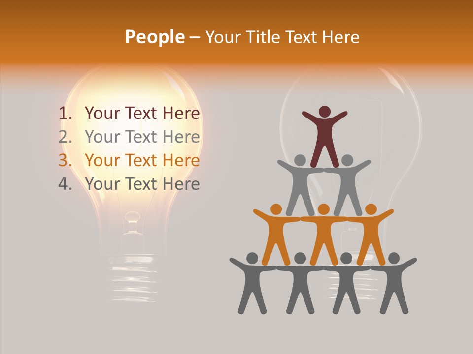 Electricity Reflection Illustration PowerPoint Template