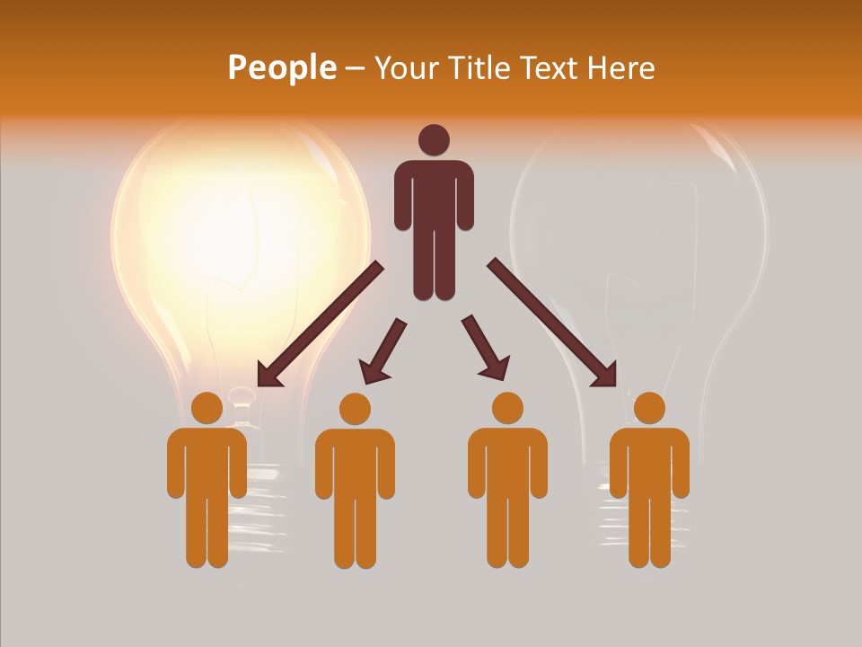 Electricity Reflection Illustration PowerPoint Template