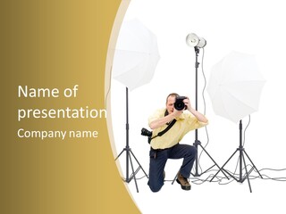 Cables Work Photo PowerPoint Template