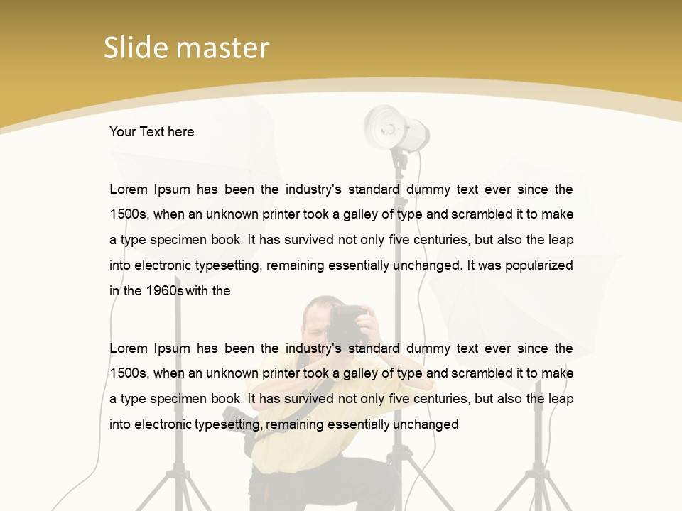 Cables Work Photo PowerPoint Template