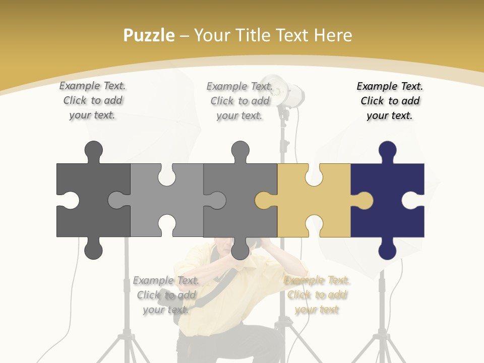 Cables Work Photo PowerPoint Template