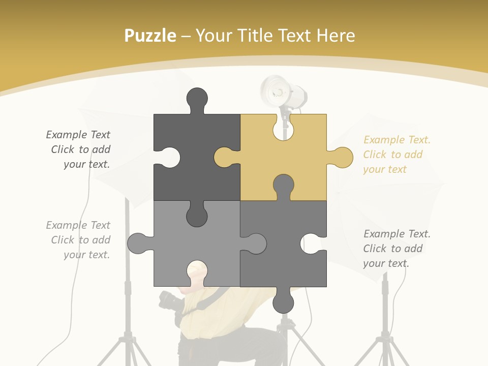 Cables Work Photo PowerPoint Template