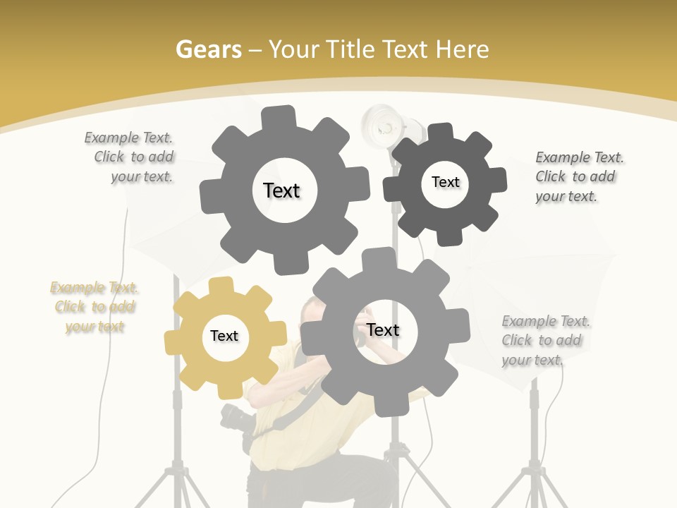 Cables Work Photo PowerPoint Template