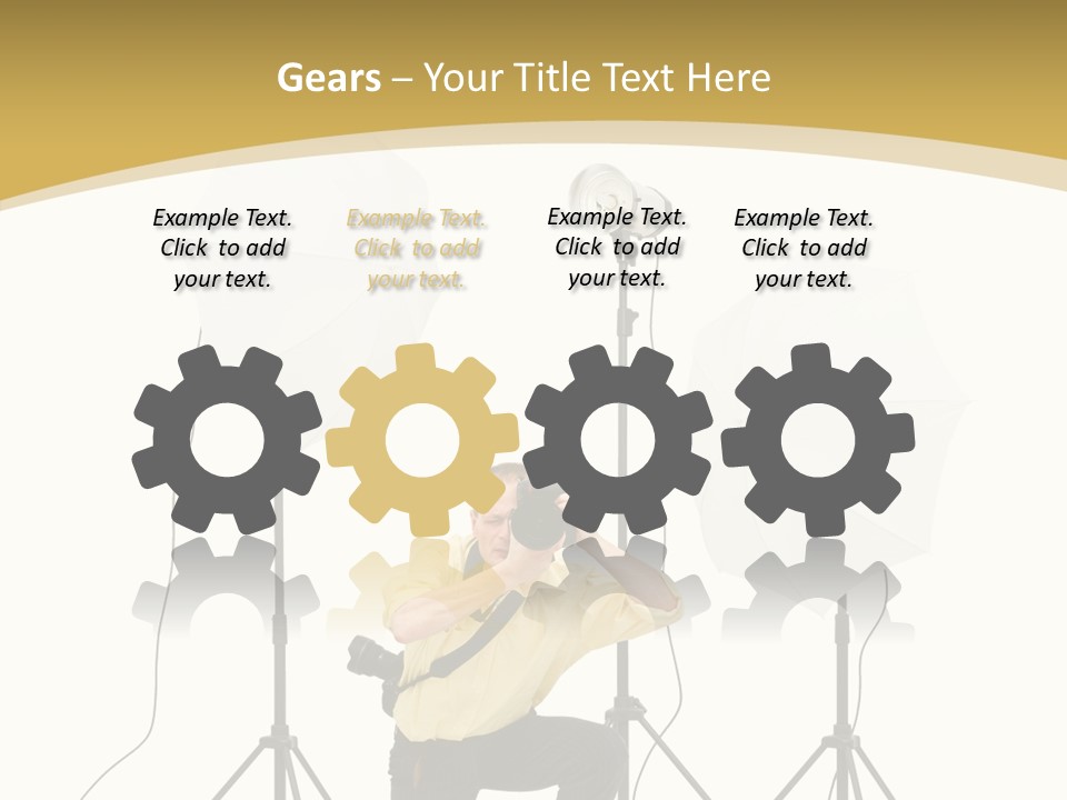 Cables Work Photo PowerPoint Template