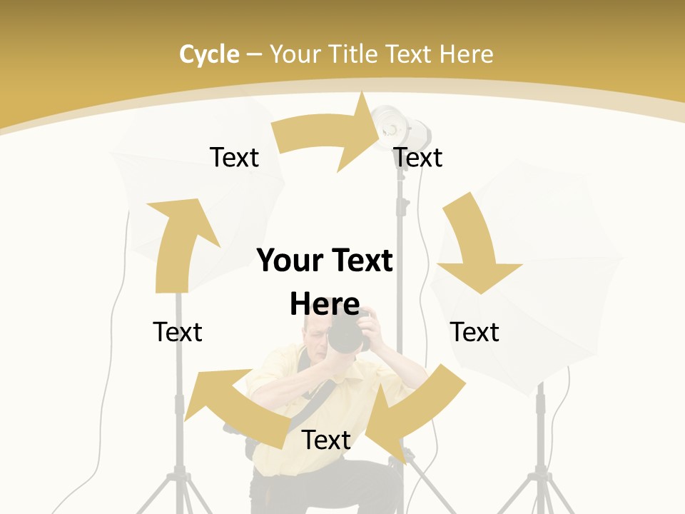Cables Work Photo PowerPoint Template