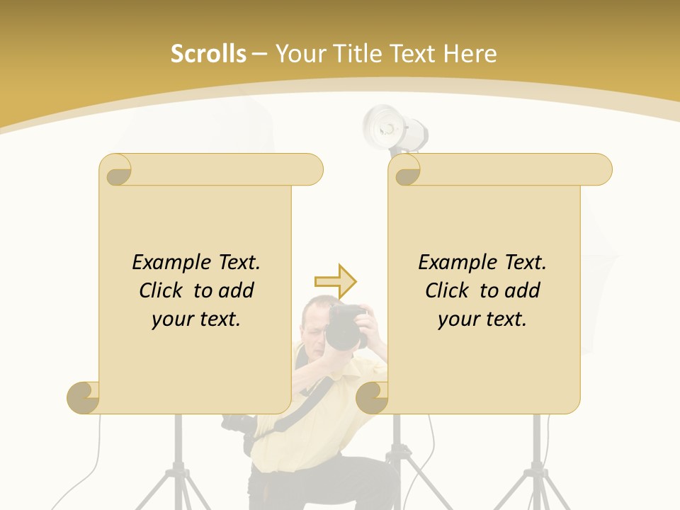 Cables Work Photo PowerPoint Template