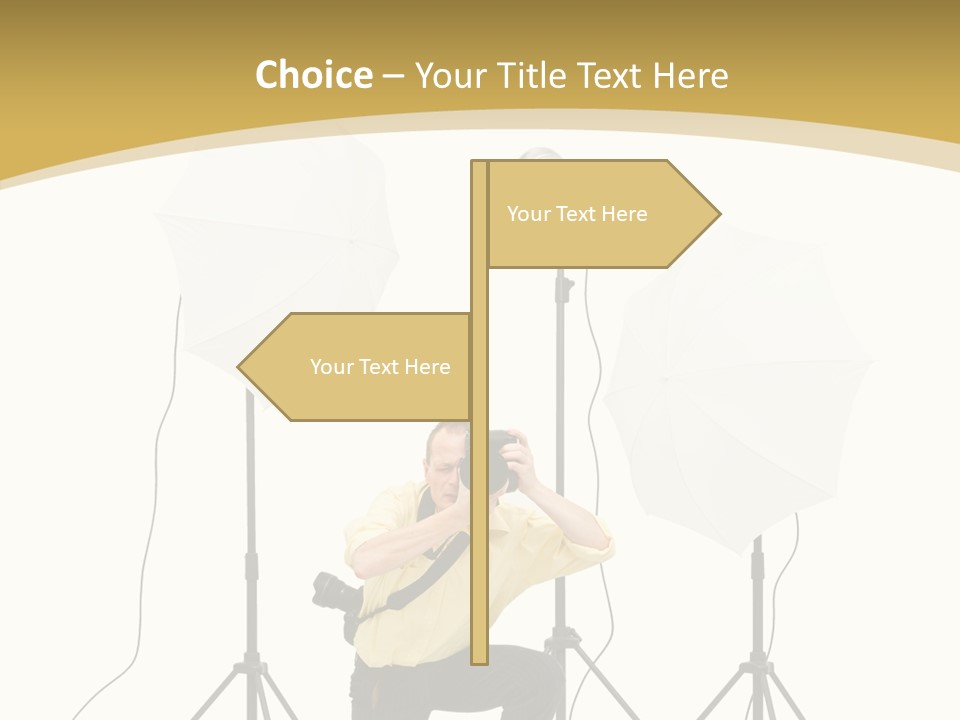 Cables Work Photo PowerPoint Template