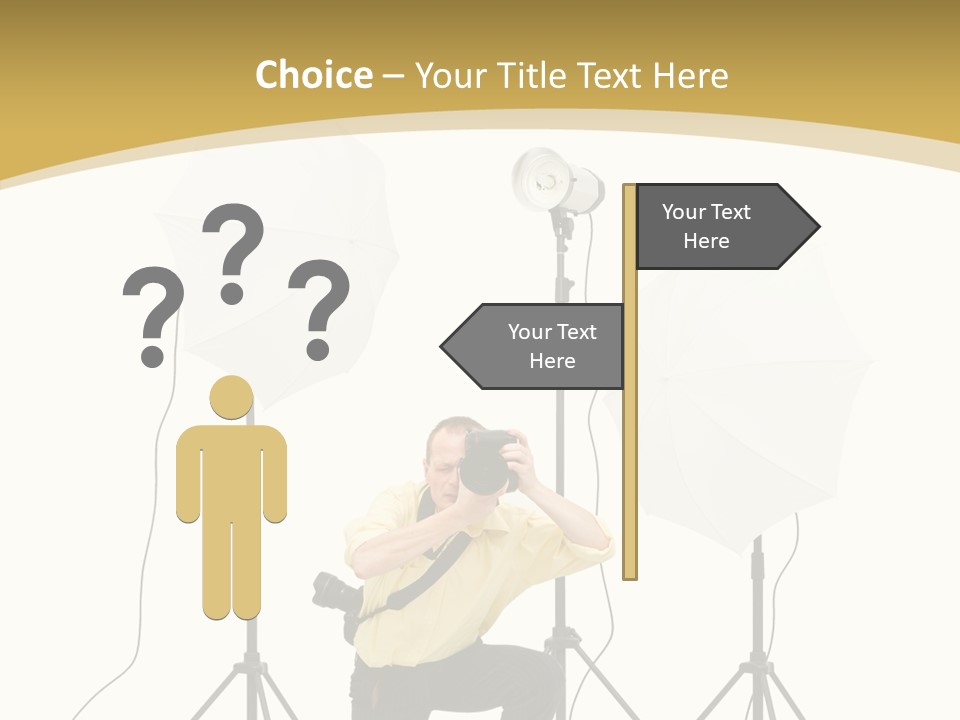 Cables Work Photo PowerPoint Template