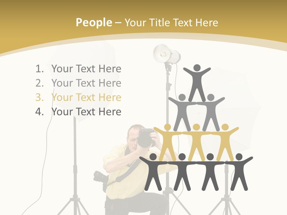 Cables Work Photo PowerPoint Template