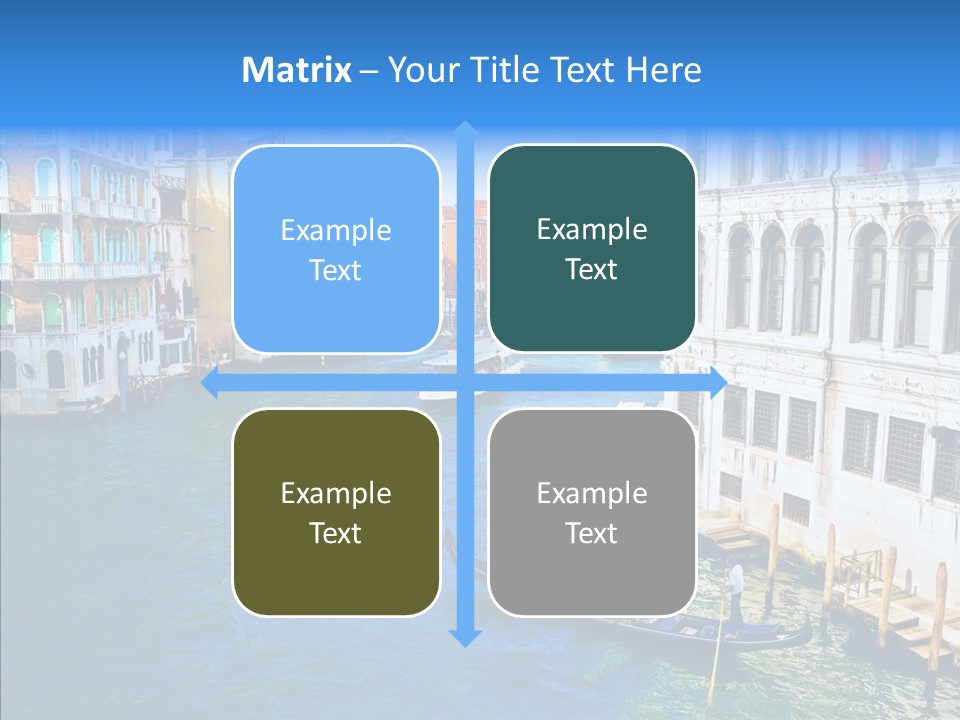 Vaporetto River Residence PowerPoint Template