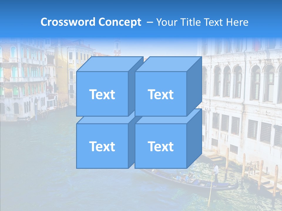 Vaporetto River Residence PowerPoint Template