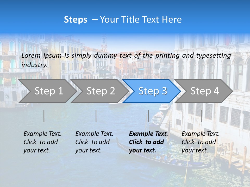 Vaporetto River Residence PowerPoint Template