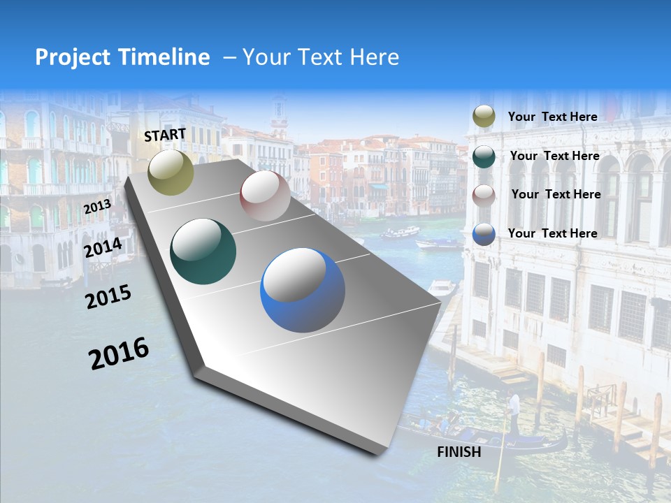 Vaporetto River Residence PowerPoint Template