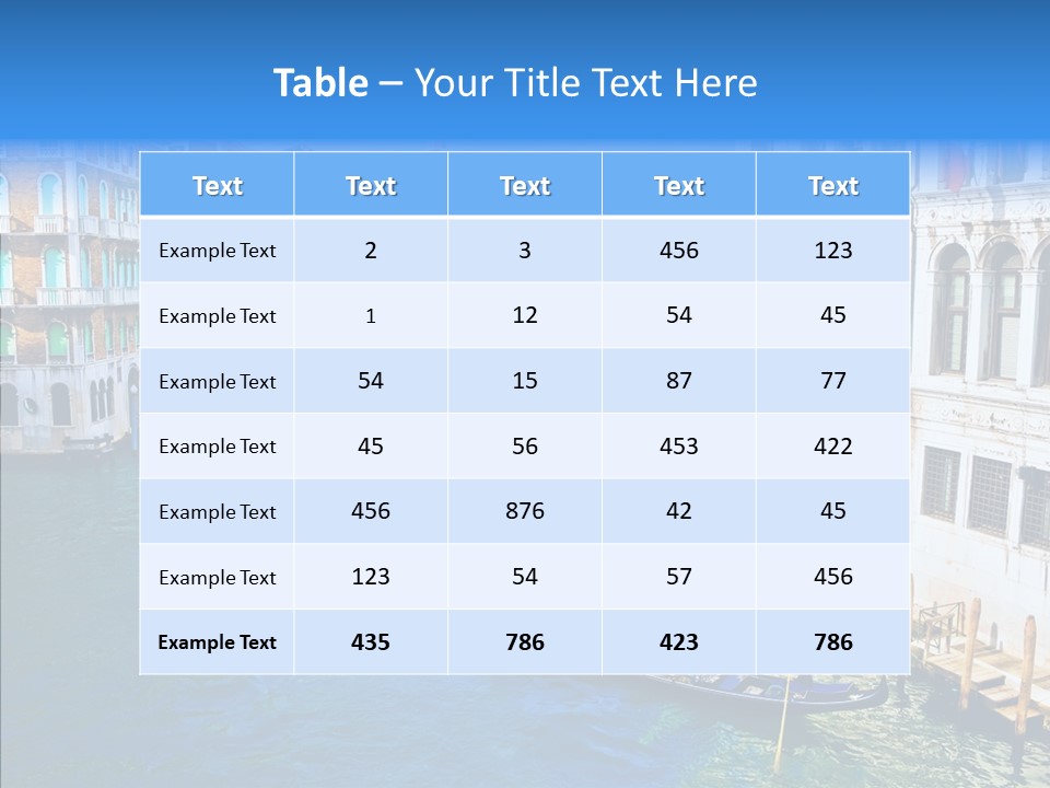 Vaporetto River Residence PowerPoint Template