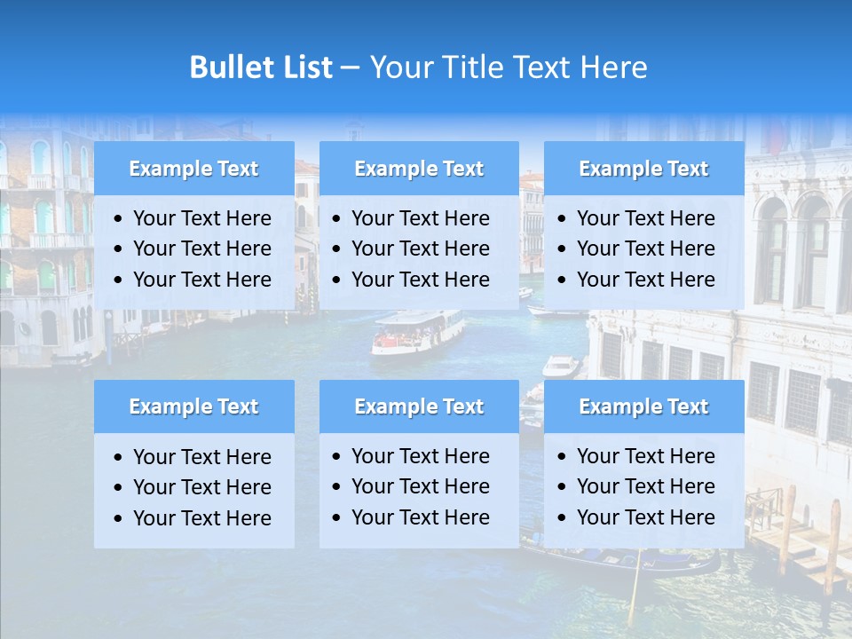 Vaporetto River Residence PowerPoint Template