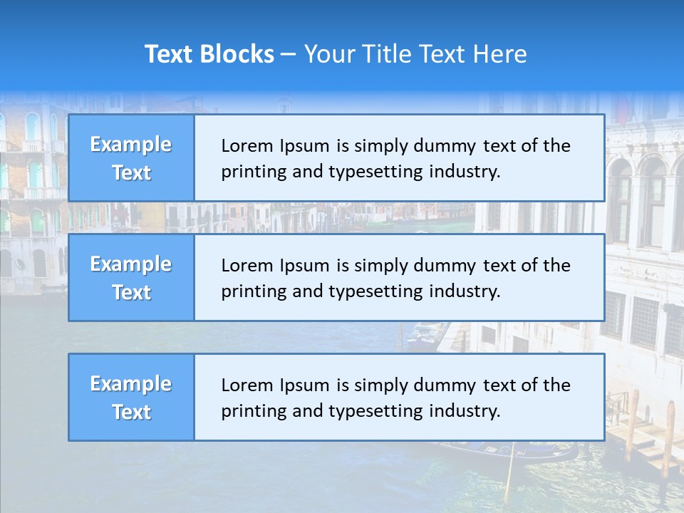 Vaporetto River Residence PowerPoint Template