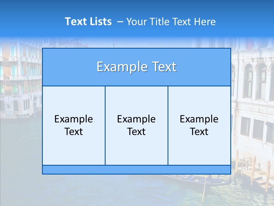 Vaporetto River Residence PowerPoint Template