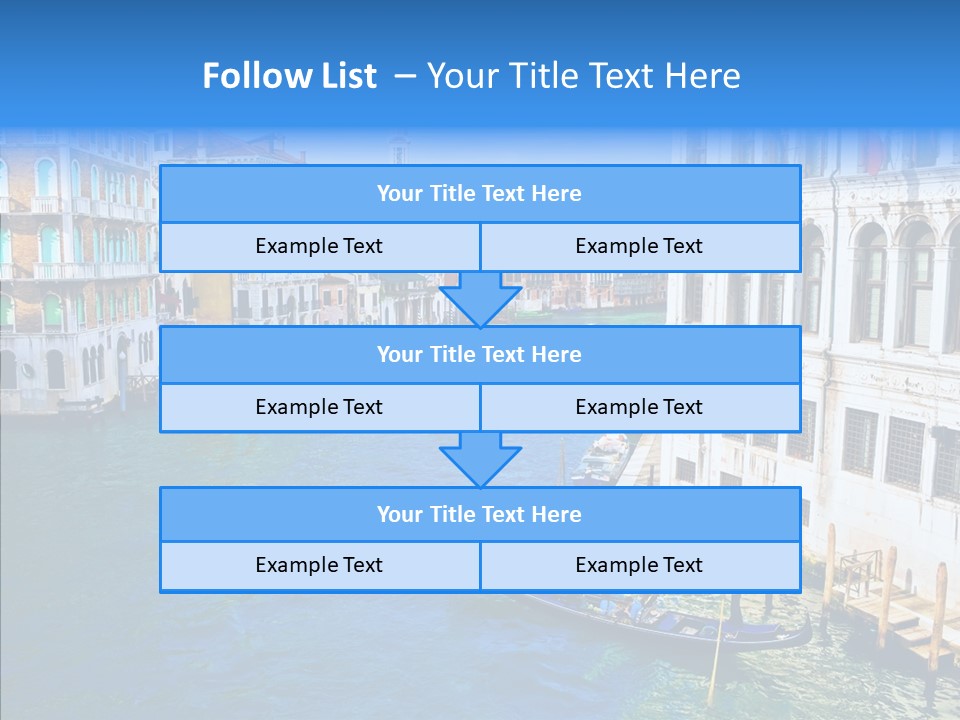 Vaporetto River Residence PowerPoint Template