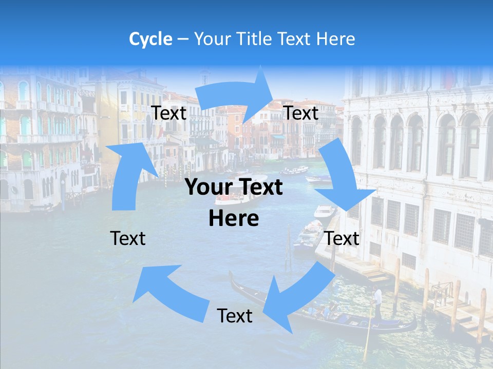 Vaporetto River Residence PowerPoint Template
