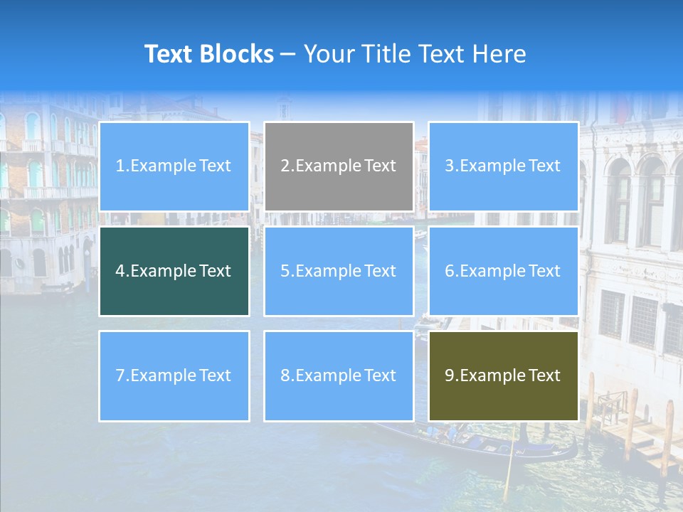 Vaporetto River Residence PowerPoint Template