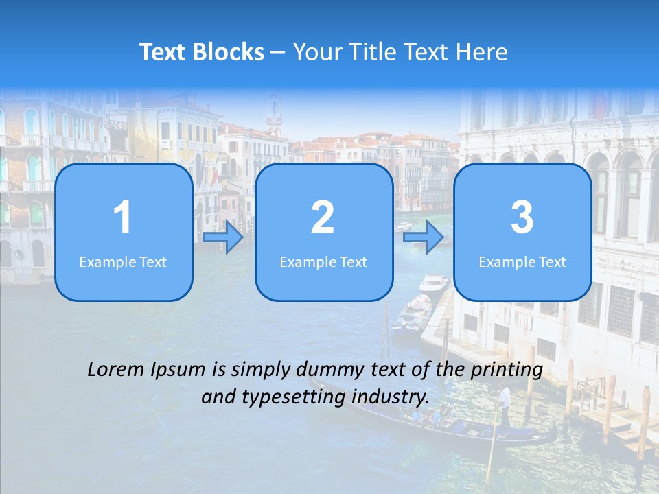 Vaporetto River Residence PowerPoint Template
