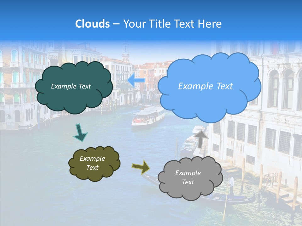 Vaporetto River Residence PowerPoint Template