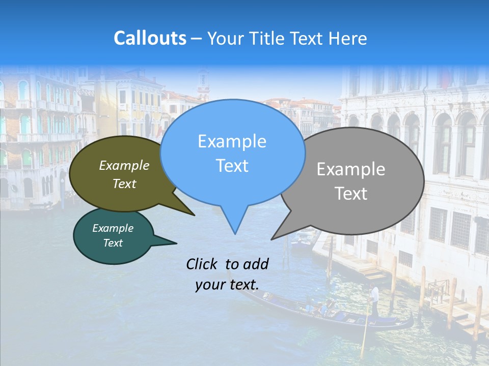 Vaporetto River Residence PowerPoint Template
