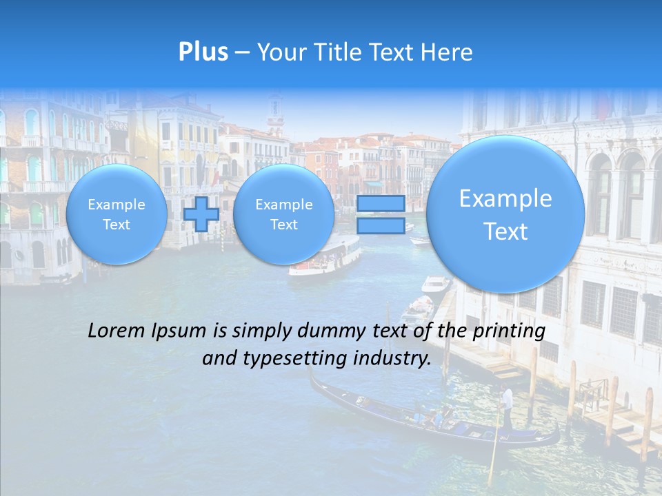 Vaporetto River Residence PowerPoint Template