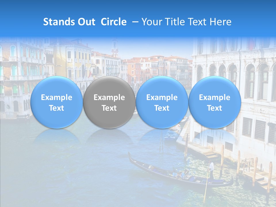 Vaporetto River Residence PowerPoint Template