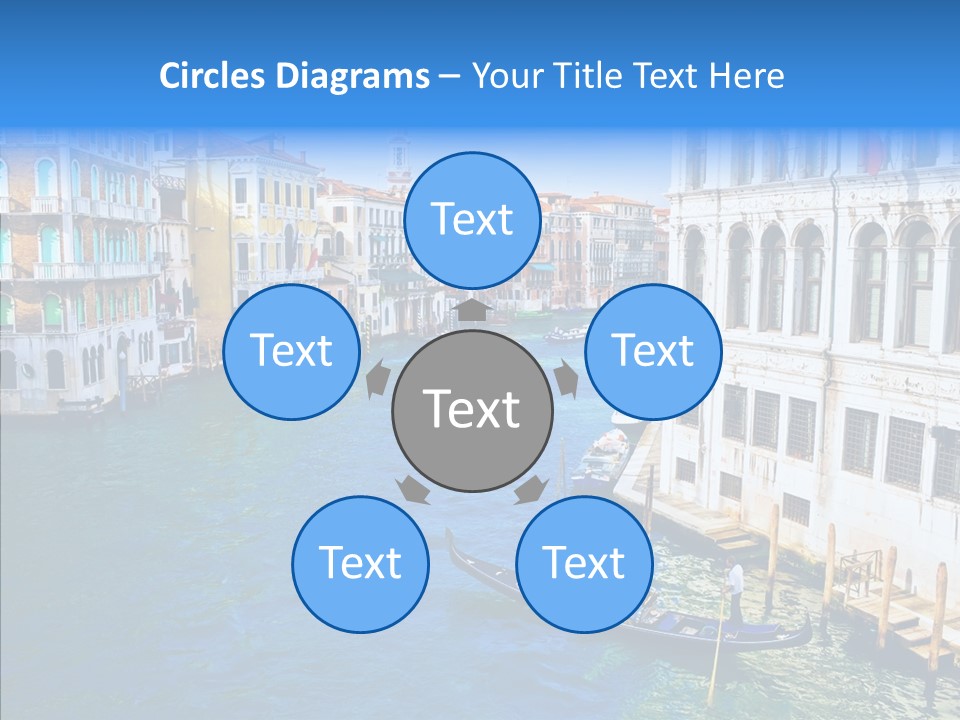 Vaporetto River Residence PowerPoint Template