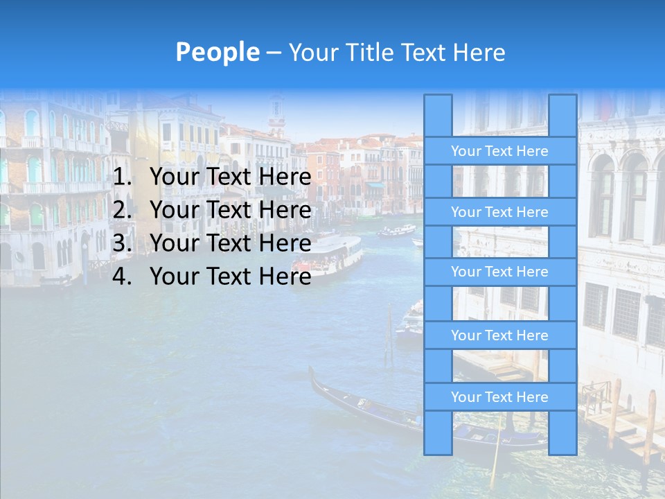 Vaporetto River Residence PowerPoint Template
