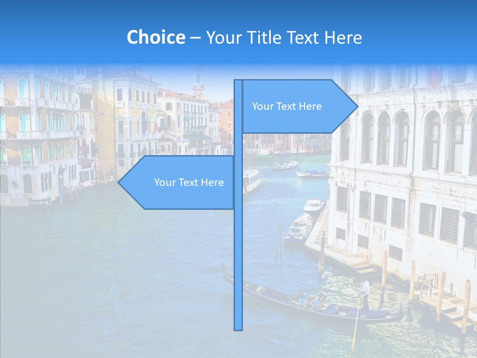 Vaporetto River Residence PowerPoint Template