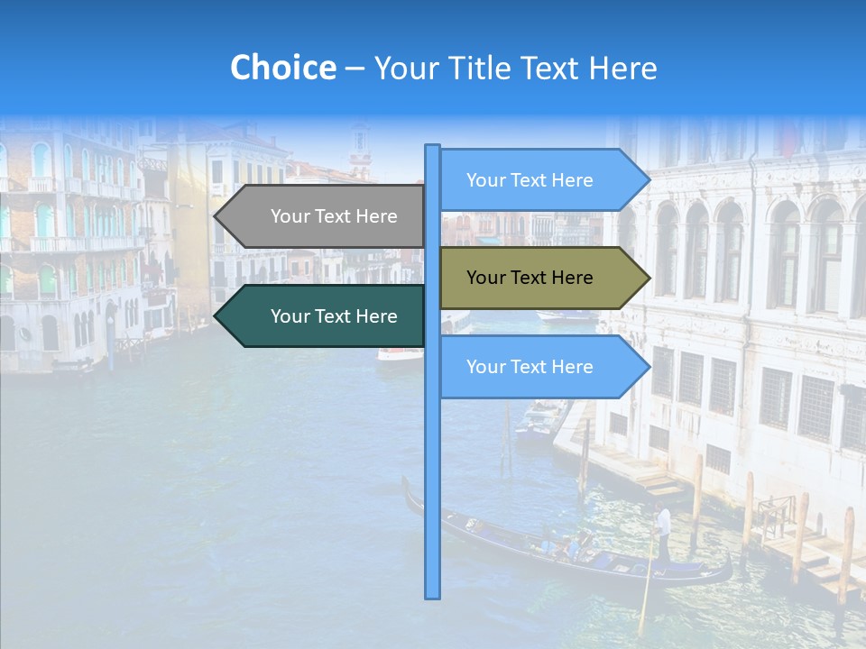 Vaporetto River Residence PowerPoint Template